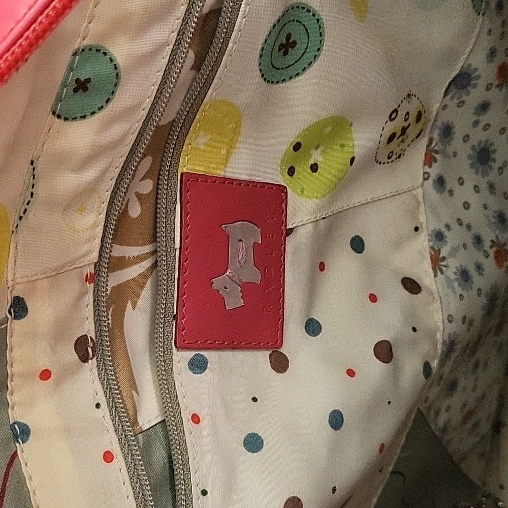 Radley Pink Leather Tote Bag - Picture 15 of 16